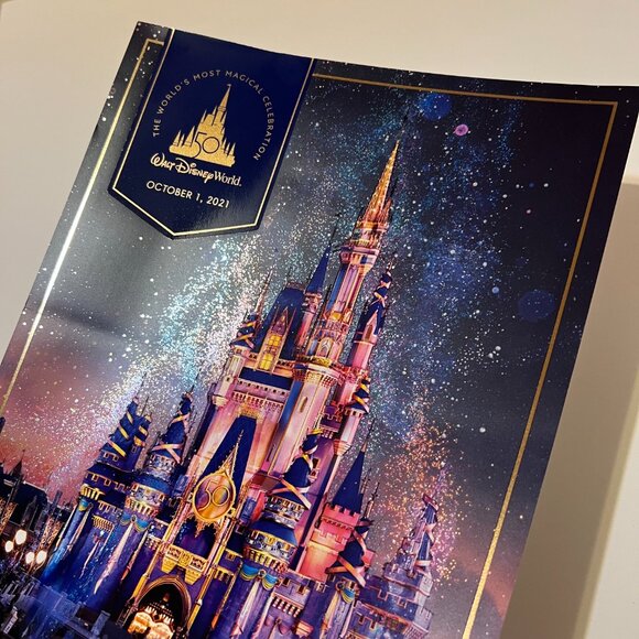 Walt Disney World 50th Anniversary Iridescent Poster Print - Picture 7 of 8